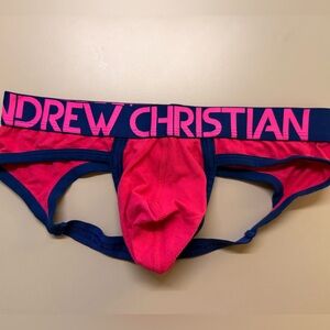 Andrew Christian Pink Show-It Jock, Small